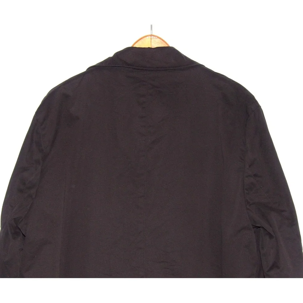Brooks‎ Brothers 346 Black Removeable Liner Button Up Overcoat Men's 42